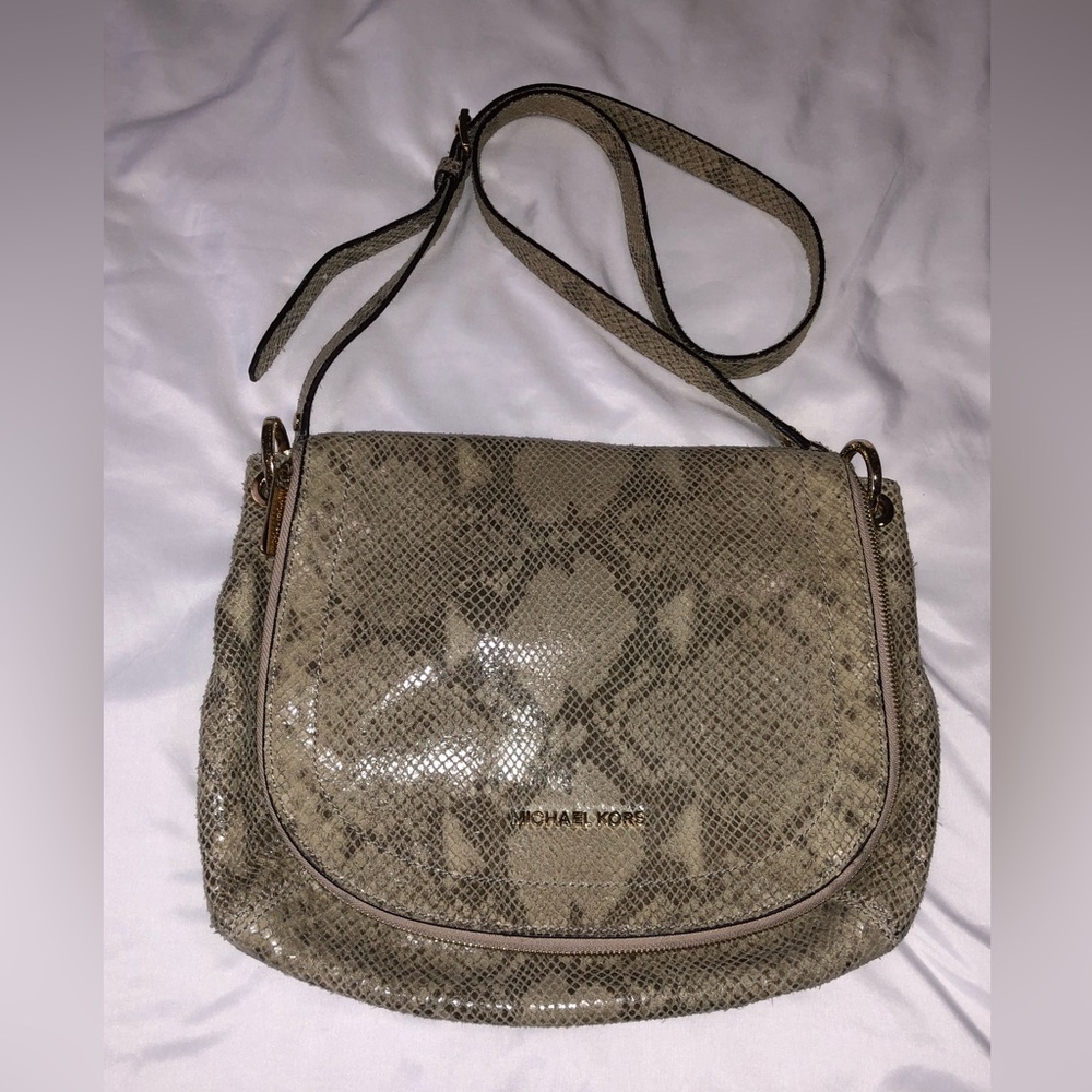 Michael Kors Snakeskin Pattern Crossbody Bag